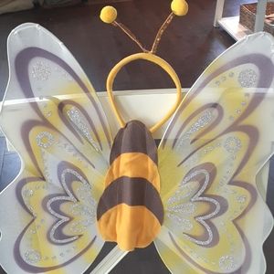 Bumblebee Butterfly wings antennae costume 🍎